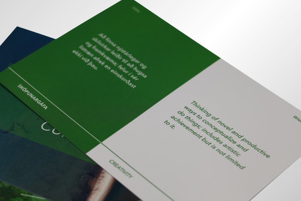 Cartões de pontos fortes - Cartões de pontos fortes