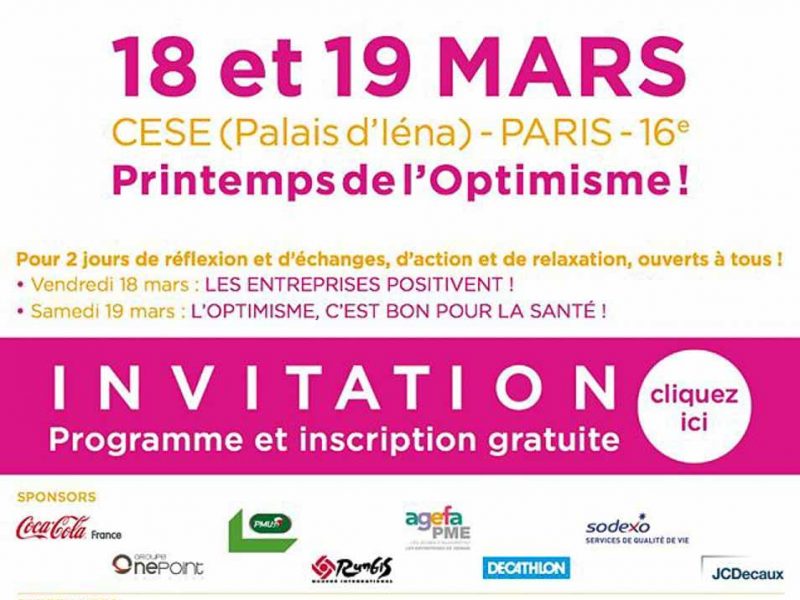 RDV au printemps de l'optimisme